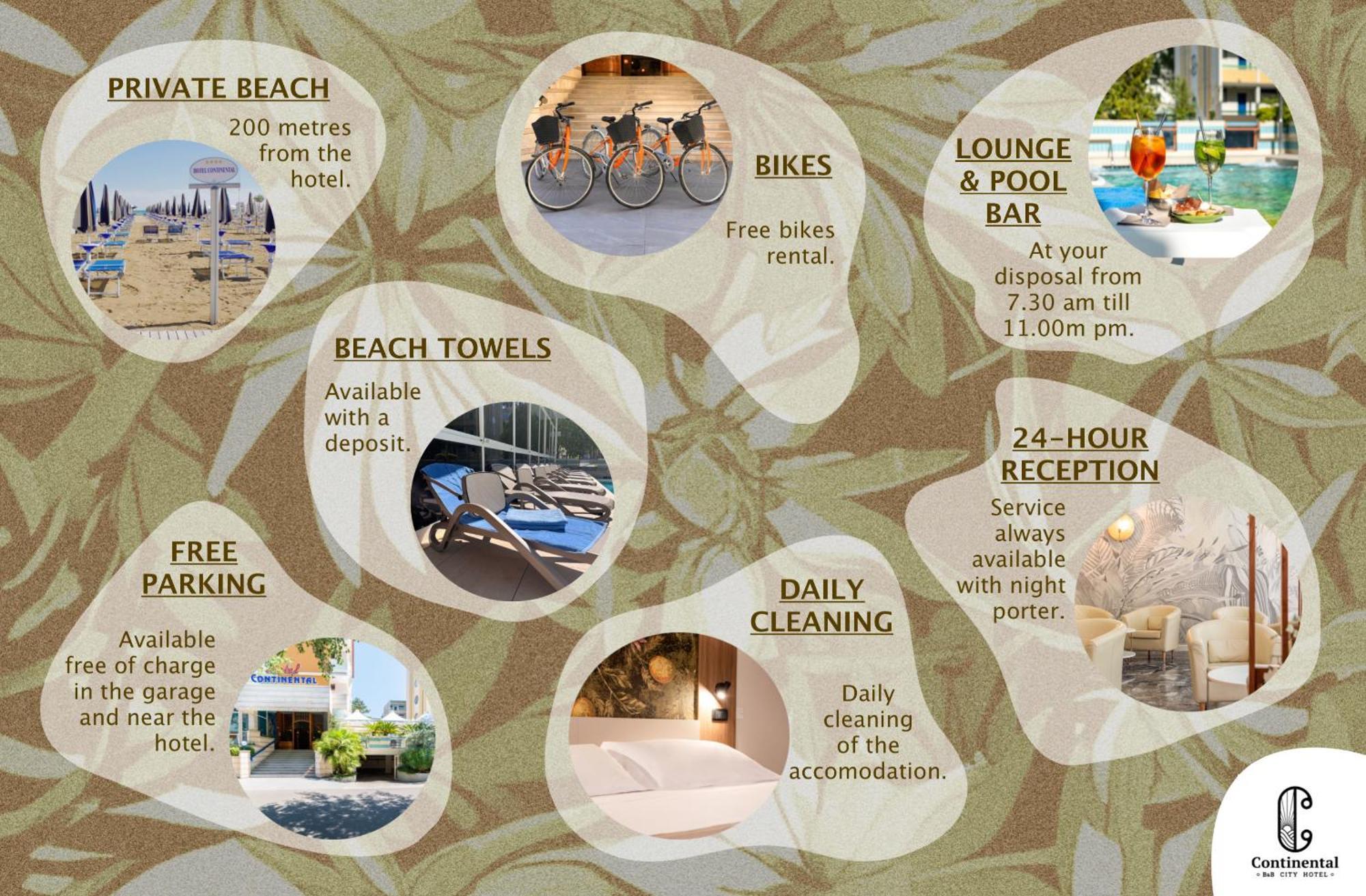 Continental B&B City Hotel Bibione Zewnętrze zdjęcie